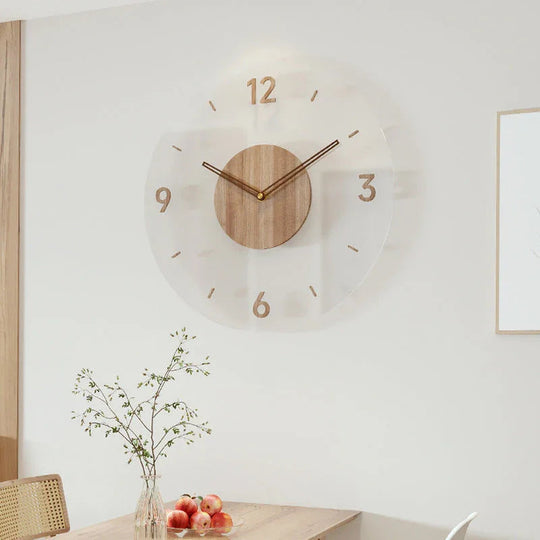 Wall Clock with Minimalist Design and Silent Movement