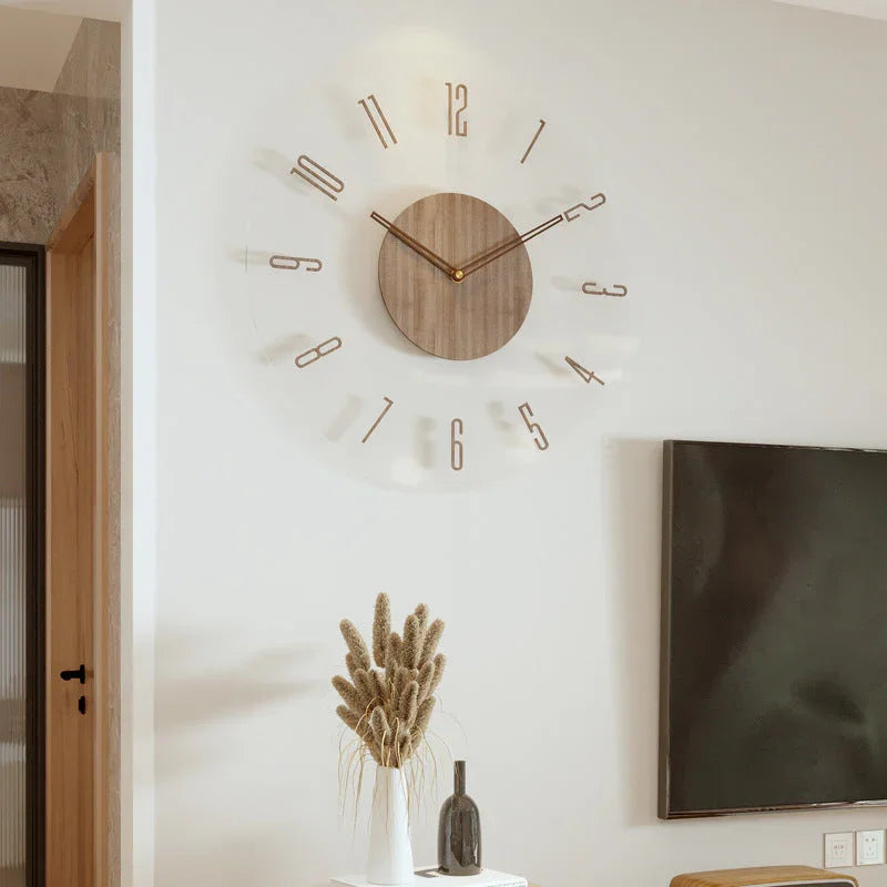 Wall Clock with Minimalist Design and Silent Movement
