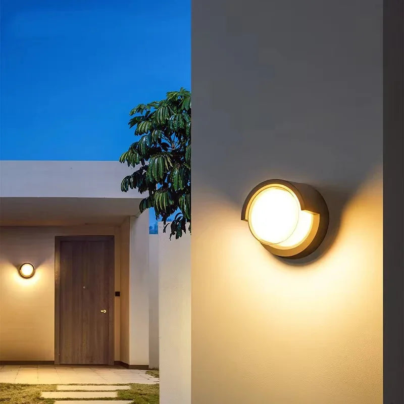 Wall Lamp with Motion Sensor and Outdoor Finish
