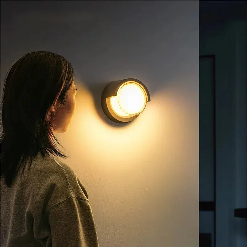Wall Lamp with Motion Sensor and Outdoor Finish