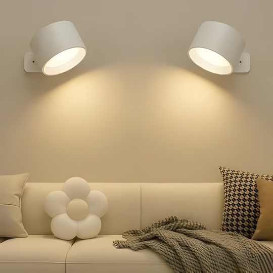 Wall Light with Rechargeable Battery and 360° Rotation
