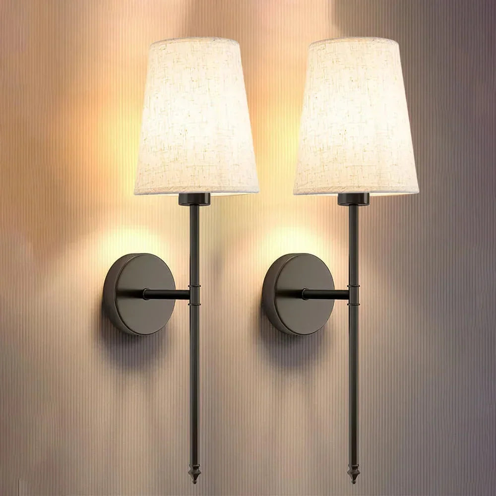 Wall Light with Wireless Design and Vintage Style