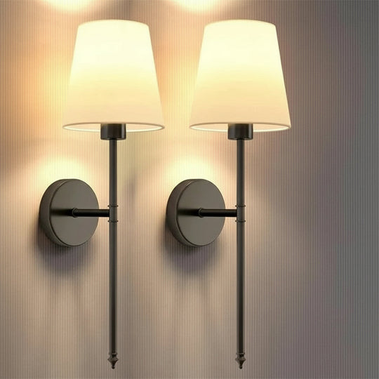 Wall Lights with Cordless Design and Set of 2