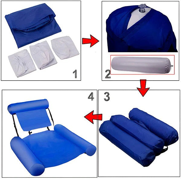 Water Chair with Backrest and Floating Design