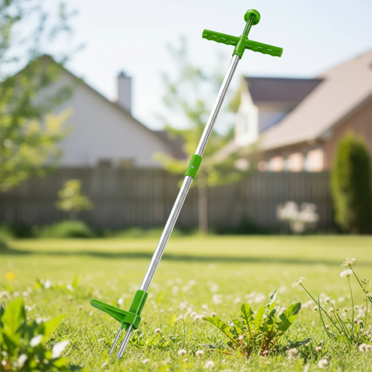 Weed Puller Tool with Foot Pedal and Long Handle