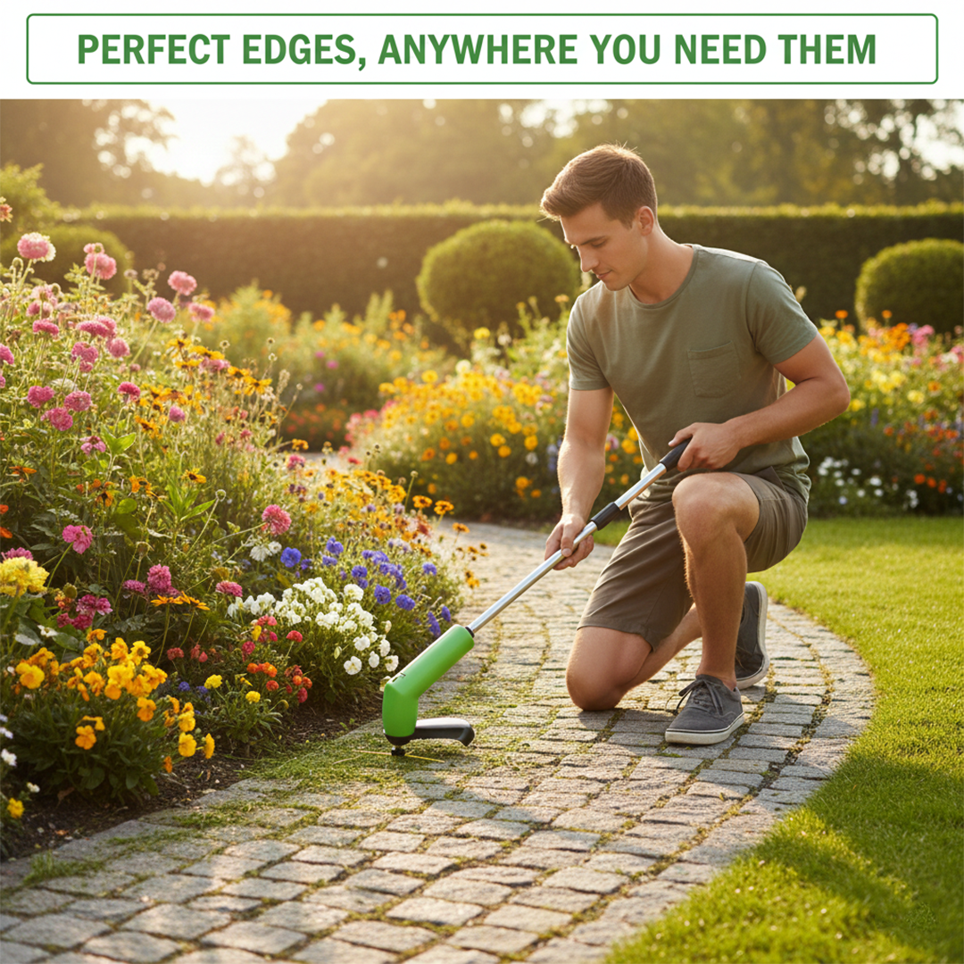 Weed Trimmer with Cordless Design and Mini Size