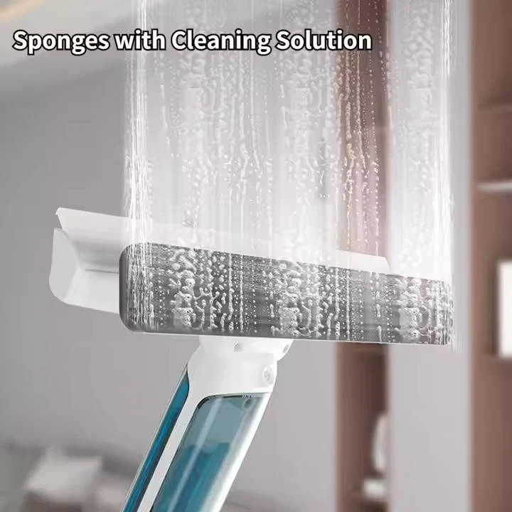 Window Cleaner with Long Handle and Telescopic Reach