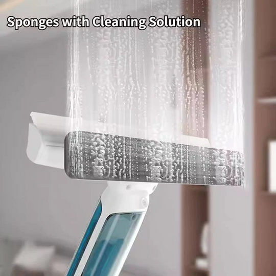 Window Cleaner with Long Handle and Telescopic Reach