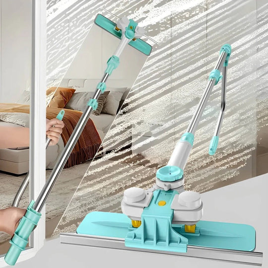 Window Cleaning Brush with Long Handle and Soft Bristles