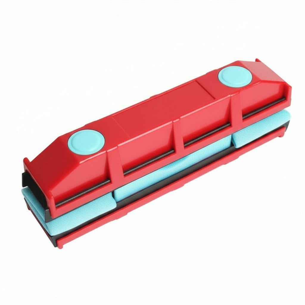 Window Cleaning Tool with Magnetic Double-Sided Design