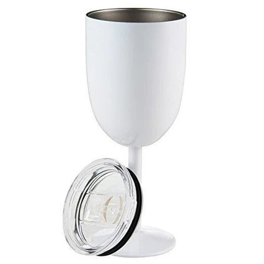 Wine Goblet with Insulated Stainless Steel and Lid