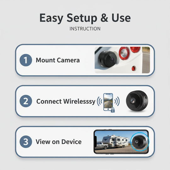 Wireless Backup Camera with Reliable Design and Easy Installation