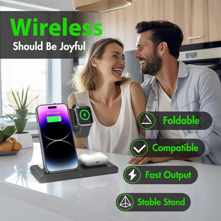 Wireless Charging Stand with Fast Charging and Multi-Device Support