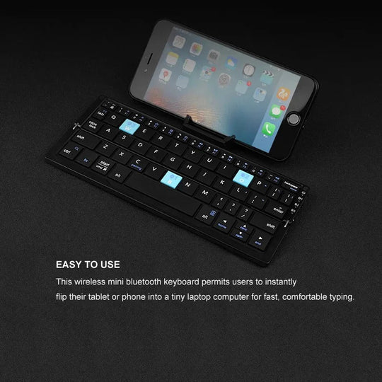 Wireless Keyboard with Slim Design and Magnetic Stand