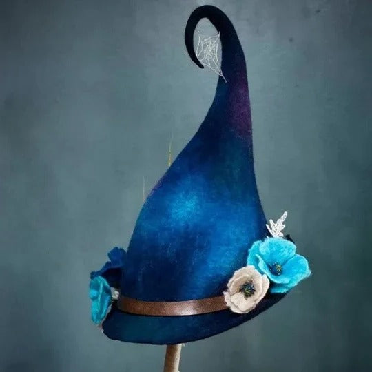 Witch Hats with Classic Felt Design and Halloween Theme
